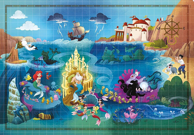 Puzzle Clementoni Compact Disney Maps Little Mermaid 1000 elementów (8005125397839)