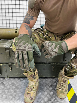 Тактичні рукавички M-Pact Tactical Gloves Olive XXL
