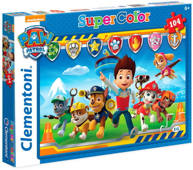 Puzzle Clementoni Super Kolor Psi Patrol 104 elementy (8005125279456)