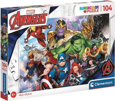 Puzzle Clementoni Avengers 104 elementy (8005125257188)