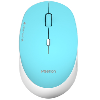 Мышь беспроводная компьютерная MEETION Wireless Mouse MT-R570 |2.4G, 800/1200/1600dpi| Бирюзовый