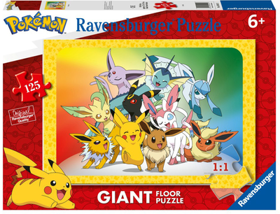Puzzle Ravensburger Gigant Pokemon 125 elementów (4005556056415)