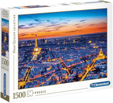 Пазл Clementoni Вид на Париж 1500 елементів (8005125318155)