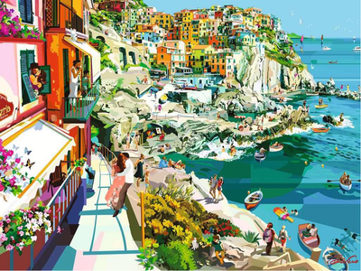 Puzzle Ravensburger Cinque Terre 1500 elementów (4005556169535)