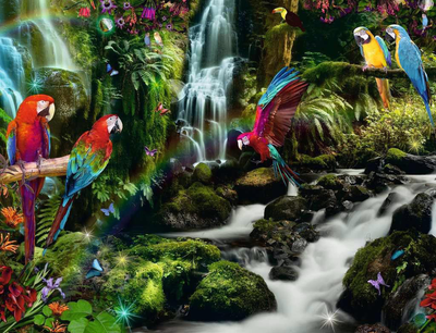 Puzzle Ravensburger Papugi w dżungli 2000 elementów (4005556171118)
