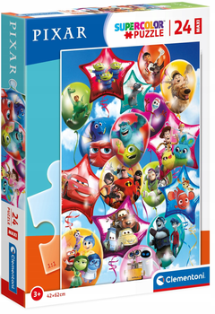 Puzzle Clementoni Maxi Pixar P+G201:G400arty 24 elementy (8005125242153)