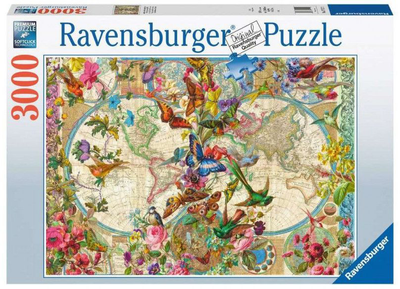 Пазл Ravensburger Карта світу флори та фауни 3000 елементів (4005556171170)