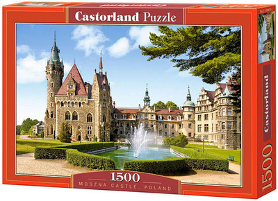 Puzzle Castor Zamek Moszna Polska 1500 elementów (5904438150670)