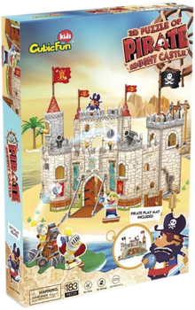 Puzzle 3D Cubic Fun Zamek piratów 183 elementy (6944588208332)