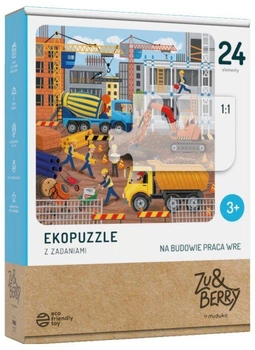 Puzzle Muduko Na Budowie praca wre 24 elementy (5904262954390)