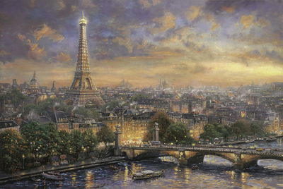 Пазл Schmidt Kinkade: Paris city of love 1000 елементів (4001504594701)