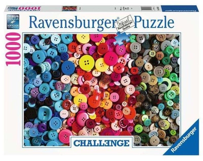 Puzzle Ravensburger Challange Kolorowe guziki 1000 elementów (4005556165636)