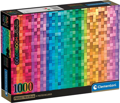 Пазл Clementoni Compact Colorboom Pixel 1000 елементів (8005125397822)