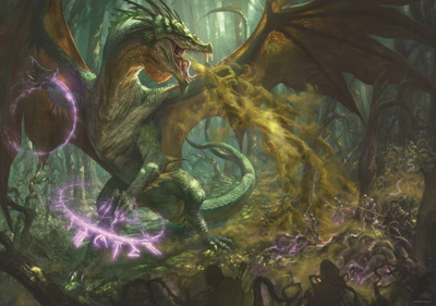 Пазл Trefl Uft Зелений дракон Dungeons and Dragons 1000 елементів (5900511107586)