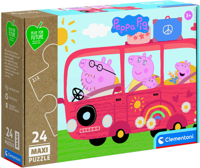 Puzzle Clementoni Maxi Play For Future Peppa Pig 24 elementy (8005125242214)