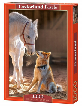 Puzzle Castor Koń pies unikatowa przyjaźń 1000 elementów (5904438105076)