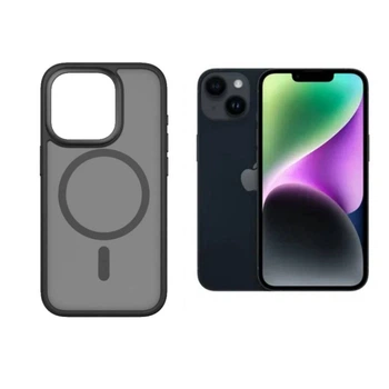 Силиконовый чехол Monblan iPhone 14 Series Magnetic Crystal Black
