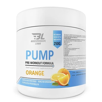Предтренувальний Комплекс Bodyperson Labs Pre-Workout Formula PUMP - 250г Апельсин (5903351728164)
