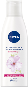 Ніжне очищувальне молочко Nivea для сухої та чутливої шкіри 200 мл (9005800231020)