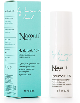Serum do twarzy Nacomi Next Level z kwasem hialuronowym 10% 30 ml (5902539716108)