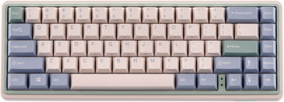 Клавіатура бездротова Varmilo Minilo VXT67 Eucalyptus 67Key Gateron G Pro 2.0 White Wireless Pink (A42A046E4A5A01A039)