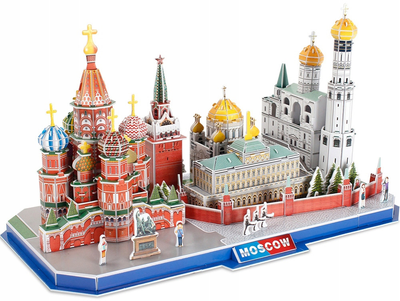 3D Пазл Cubic Fun CityLine Москва 107 елементів (6944588202668)