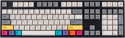 Клавіатура дротова Varmilo VEA108 CMYK 108Key Cherry Mx Blue USB Black (A26A024D2A3A17A007)