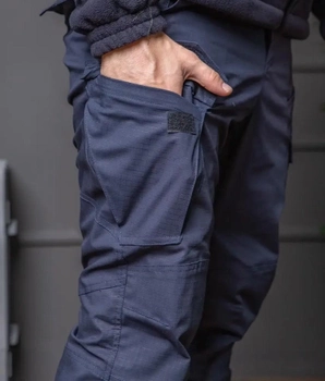Костюм мужской ДСНС демисезонный. Комплект флисовая кофта + брюки темно-синий 52