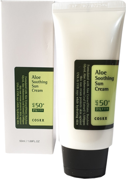 Крем сонцезахисний Cosrx Aloe Soothing Sun Cream SPF50 PA +++ з екстрактом алое 50 мл (8809416470191)