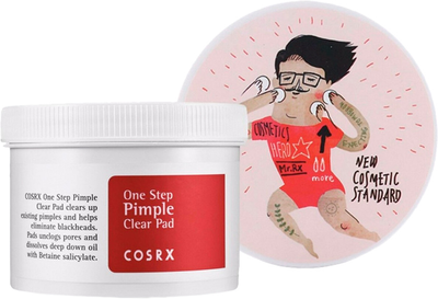 Спонжи для очищення обличчя Cosrx One Step Original Clear Pads з ВНА-кислотами 70 шт (8809416470306)