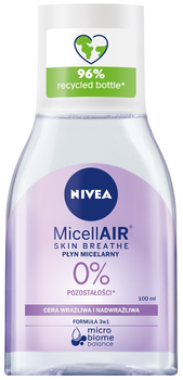 Płyn micelarny Nivea MicellAir Skin Breathe pielęgnujący do cery wrażliwej i nadwrażliwej 100 ml (42344810)