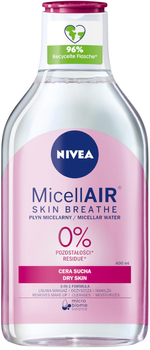 Płyn micelarny Nivea MicellAir Skin Breathe pielęgnujący do cery suchej 400 ml (5900017053639)