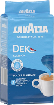 Кофе молотый без кофеина&nbsp;Lavazza Dek Decaffeinato 250 г
