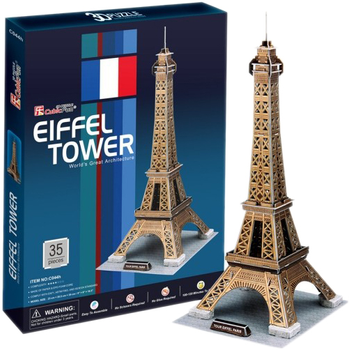 Puzzle 3D Cubic Fun Wieża Eiffel 39 elementów (6944588200442)