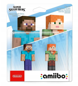 Фігурка Nintendo Amiibo Super Smash Bros Minecraft Steve Alex No.89