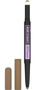 Олівець для брів Maybelline Express Brow Satin Duo двостороння 01 Dark Blonde 0.71 г (3600531640378)