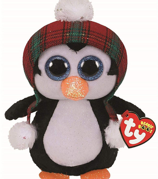М'яка іграшка Meteor Beanie Boos Christmas Penguin Cheer 15 см (8421362417)