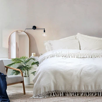 Плед Lotus Home - Rius off white молочный 130x170 (svt-2000022324403)