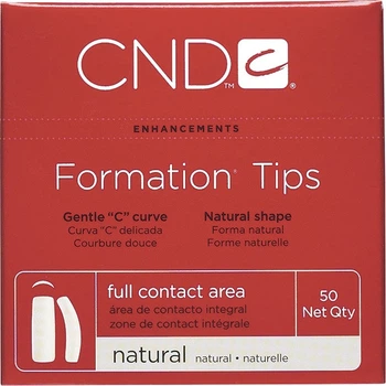 Профессиональные типсы CND Formation Tips 50 шт/уп (натуральные) номера (№1-10)