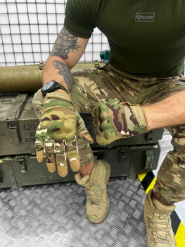 Тактичні рукавички Elite Tactical Gloves Multicam M