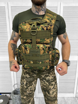 Тактичний однолямковий рюкзак Tactical Backpack 15 л Піксель