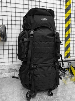 Рюкзак тактичний Tactical Backpack рамний Black 100 л