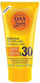 Emulsja do opalania twarzy i ciała Dax Sun SPF 30 50 ml (5900525059901)