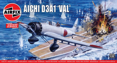 Пластикова модель для складання Airfix Літак Aichi D3A1 Val 1/72 (5055286686641)