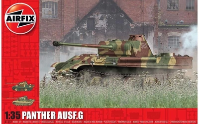 Plastikowy model do sklejania i pomalowania Airfix czołg Panther G (5055286661907)