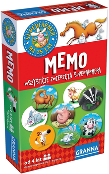 Настільна гра Granna Memo Всі тварини Суперфермера (5900221002621)