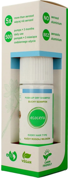 Suchy szampon Ecocera Push-up Dry do każdego rodzaju włosów 15 g (5905279930339)