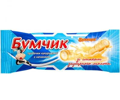 Кукурузные палочки с молочной начинкой Бумчик 24шт*20г