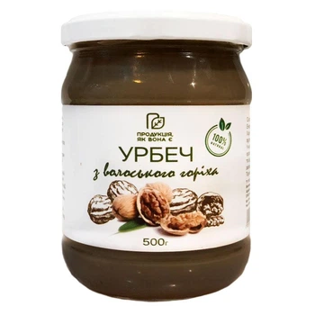 Урбеч (паста) из ядер грецкого ореха 500 мл