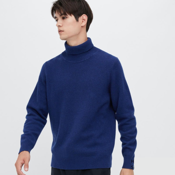 Гольф Uniqlo PREMIUM LAMBSWOOL розмір XS синій (451598)